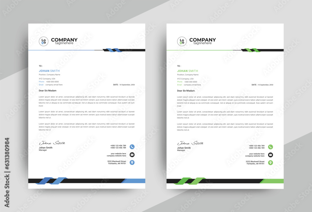 Best quality this clean & simple letterhead design for any brand or company