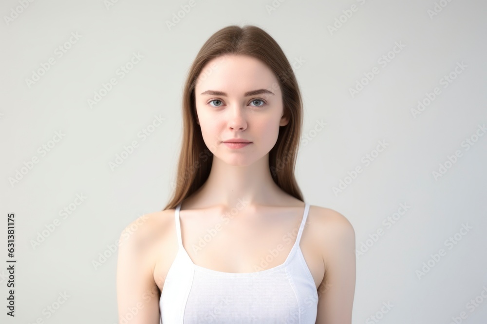 a portrait of young caucasian lady skin care beauty a portrait of young caucasian lady skin care beauty