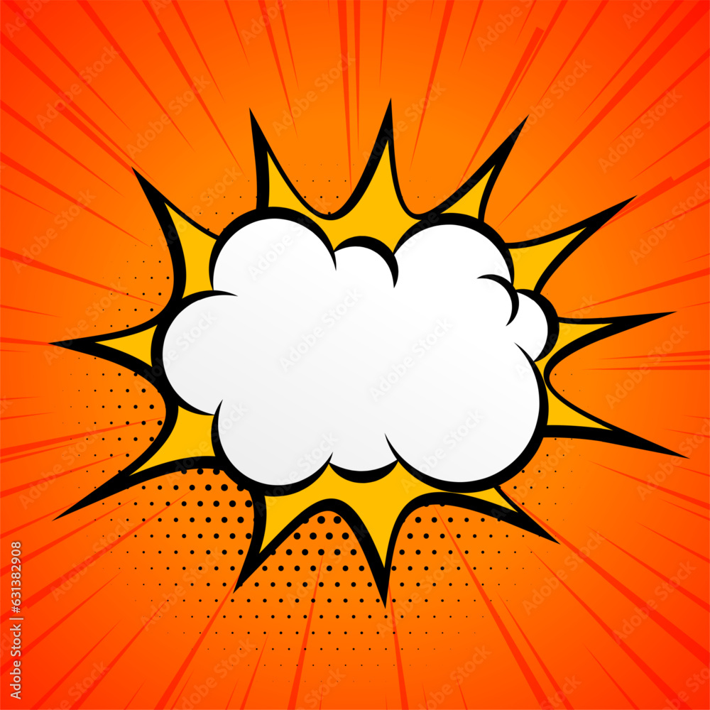 comic style empty chat box background with halftone effect comic style empty chat box background with halftone effect
