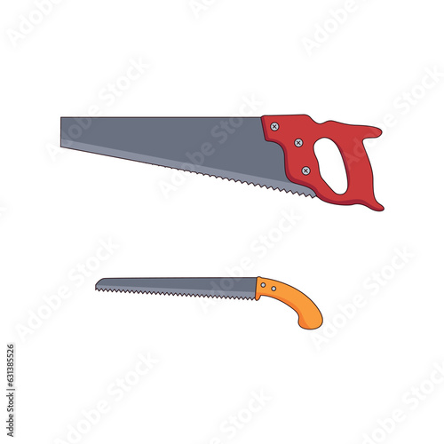 hand saw vector illustration
