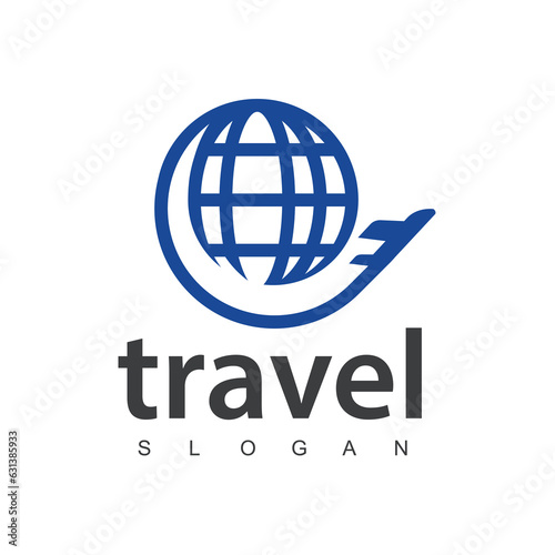 Travel agency business logo. transport  logistics delivery logo design