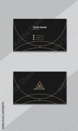 Simple business card design. It is ready for print.