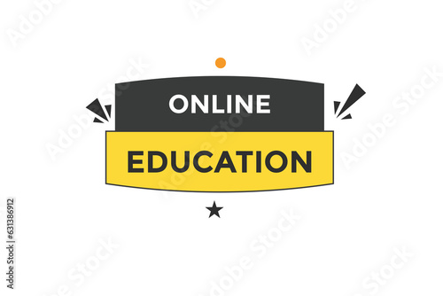 news online education, level, sign, speech, bubble  banner,
