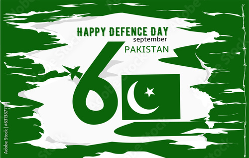 Pakistan defense day. Celebration concept. September 6.Template for background, banner, card, poster. vector illustration.