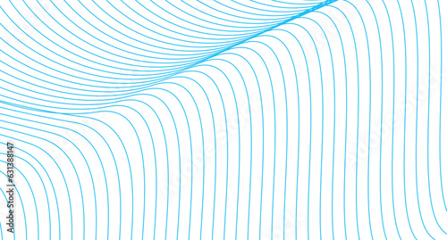 Abstract blue line tech background. Abstract wave element for design. Digital frequency Stylized line art background.