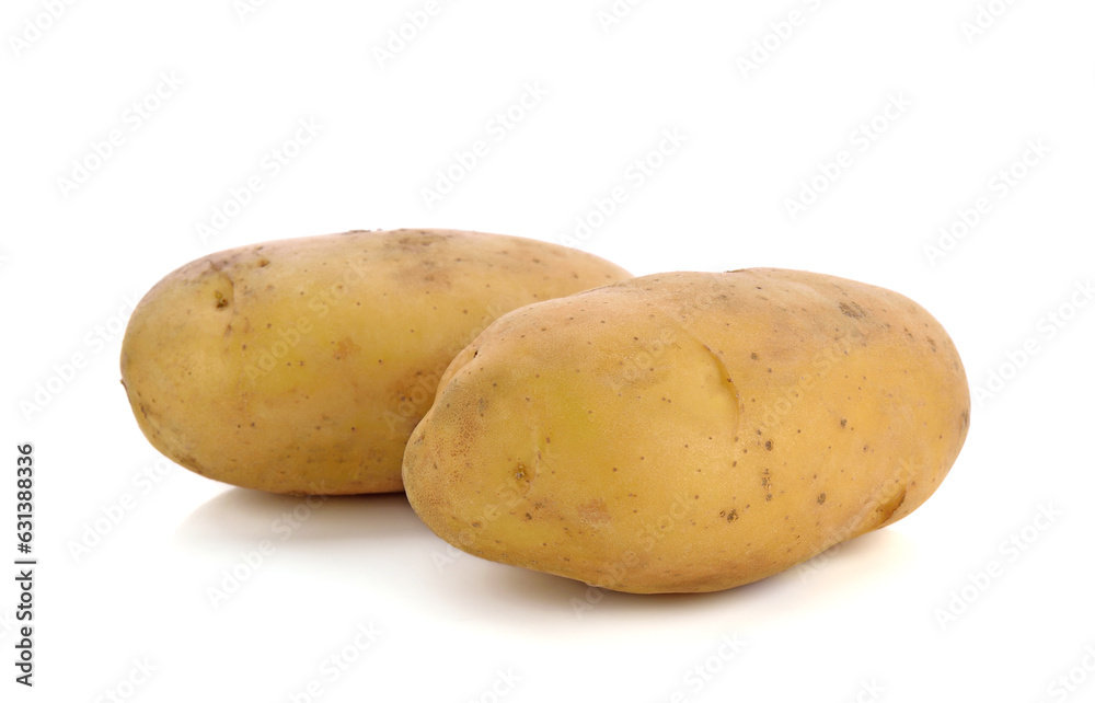Potatoes isolated on white background Potatoes isolated on white background
