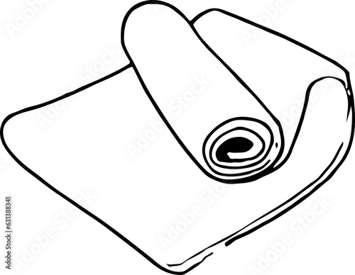 Sketch yoga mat