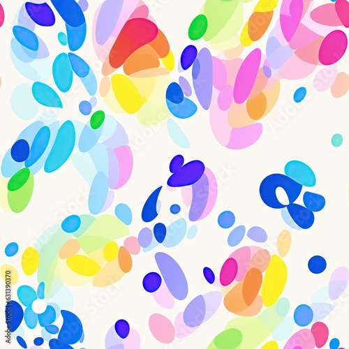 Colored seamless pattern of multicolored lines. AI generated
