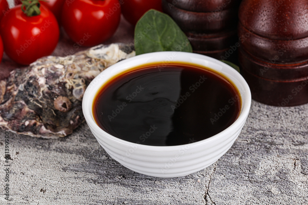 Asian Oyster sauce in the bowl Asian Oyster sauce in the bowl