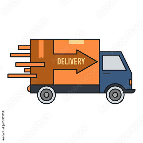Smart Delivery Smart Industry Icon Outline Fill Style