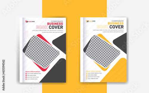 Business book cover design  and annual report  template