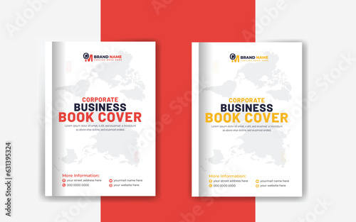 Business book cover design  and annual report  template