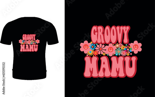 Groovy mamu Classic t-shirt design photo