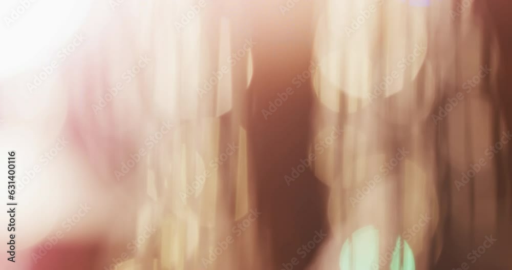 Video of flickering yellow bokeh spots of light with copy space Video of flickering yellow bokeh spots of light with copy space