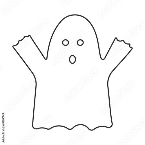spook halloween scary autumn line element icon