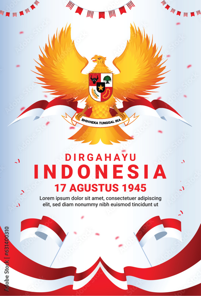 Garuda Indonesia national day celebrate indepencence democracy 17 august gradient potrait background Garuda Indonesia national day celebrate indepencence democracy 17 august gradient potrait background