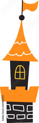 Halloween castle tower