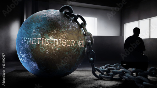 Photos Genetic disorder - a metaphorical view of exhausting human struggle with genetic disorder