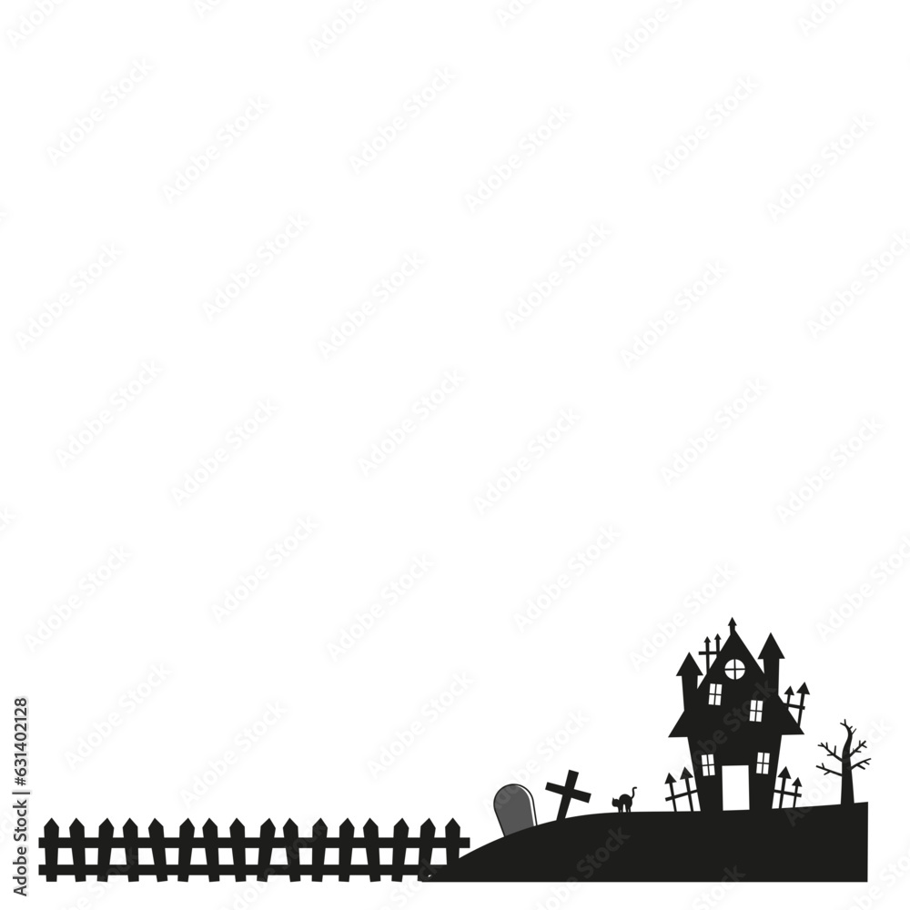 Obraz premium Halloween Border Element