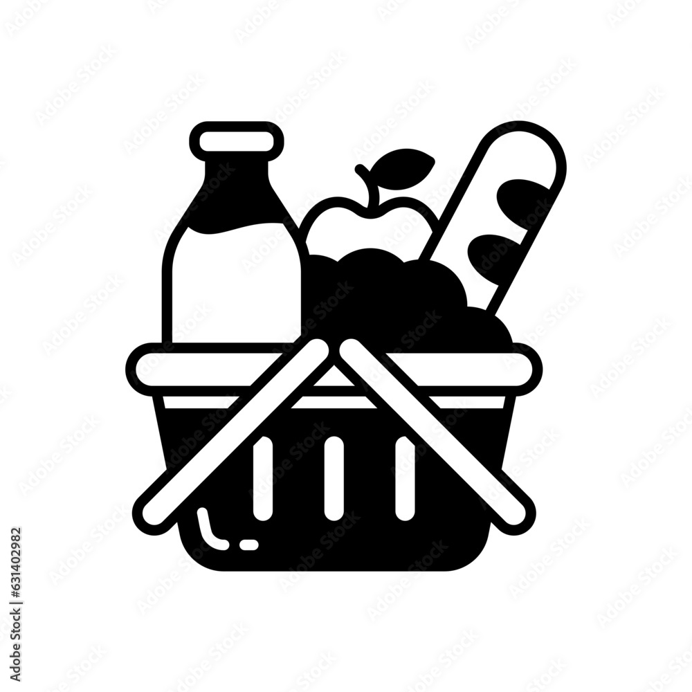 Grocery icon in vector. Illustration Grocery icon in vector. Illustration
