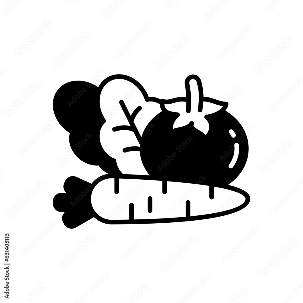 Vegetables icon in vector. Illustration Vegetables icon in vector. Illustration