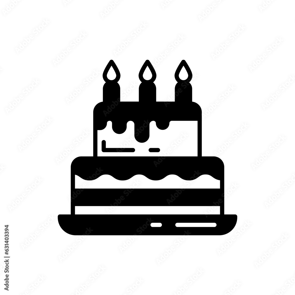 Cake icon in vector. Illustration Cake icon in vector. Illustration