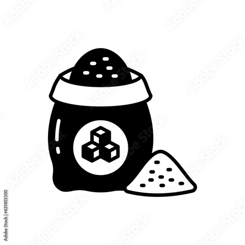 Sugar icon in vector. Illustration