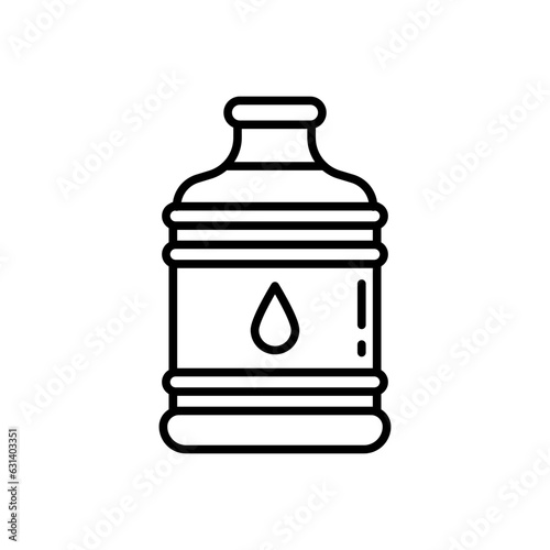 Water Bottle icon in vector. Illustration