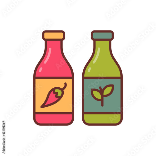 Sauces icon in vector. Illustration