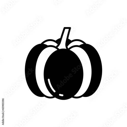 Pumpkin icon in vector. Illustration