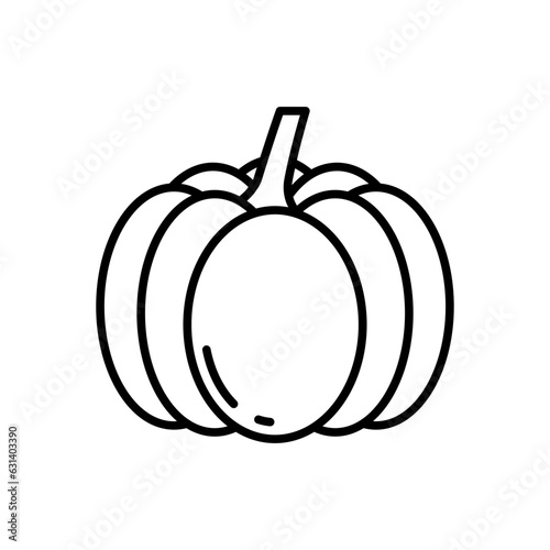 Pumpkin icon in vector. Illustration