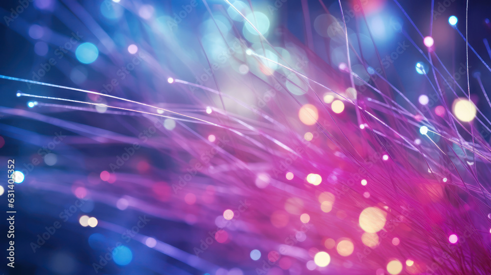 Abstract close up fiber optics pink and blue light for background. Abstract close up fiber optics pink and blue light for background.