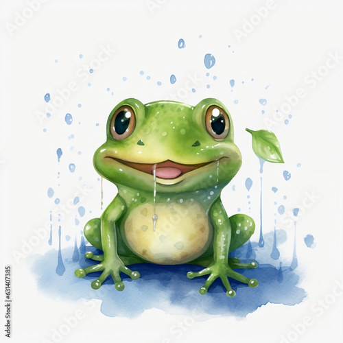 Frosch im Regen