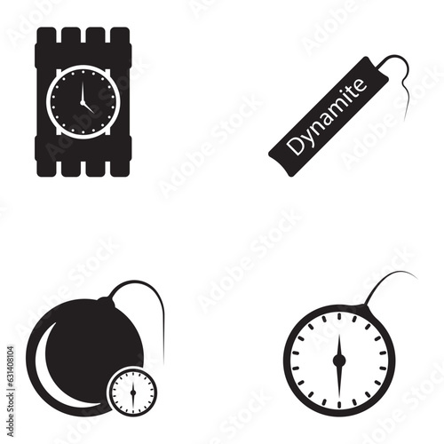 time bomb icon vector
