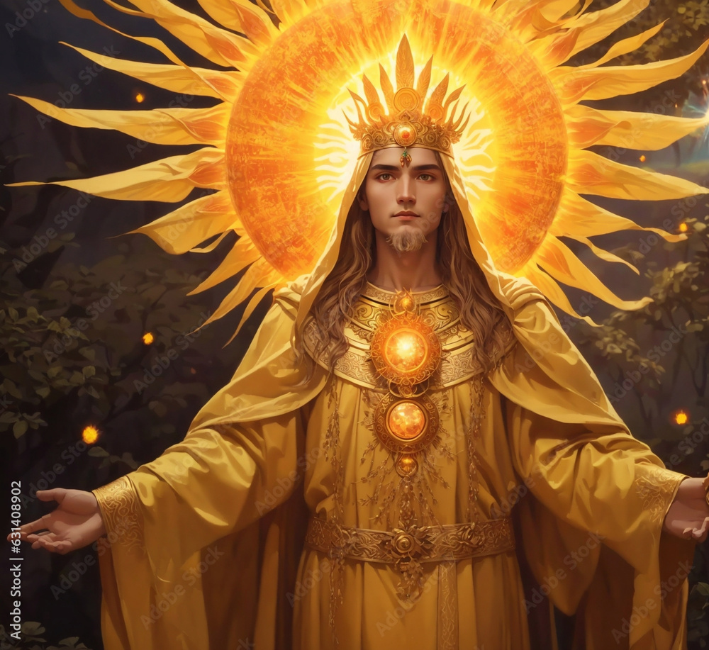 Fototapeta premium Dazhbog, Slavic God