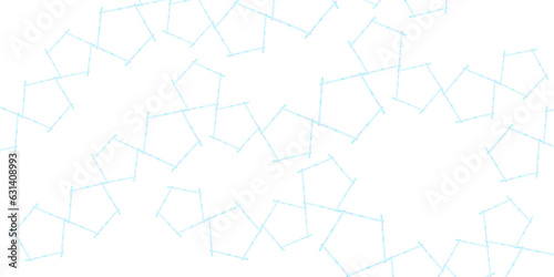 Modern futuristic geometric shapes pattern design background with blue pentagons