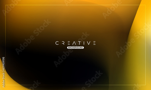 Abstract liquid gradient Background. Fluid color mix. Yellow and Black Color blend. Modern Design Template For Your ads, Banner, Poster, Cover, Web, Brochure, and flyer. Vector Eps 10