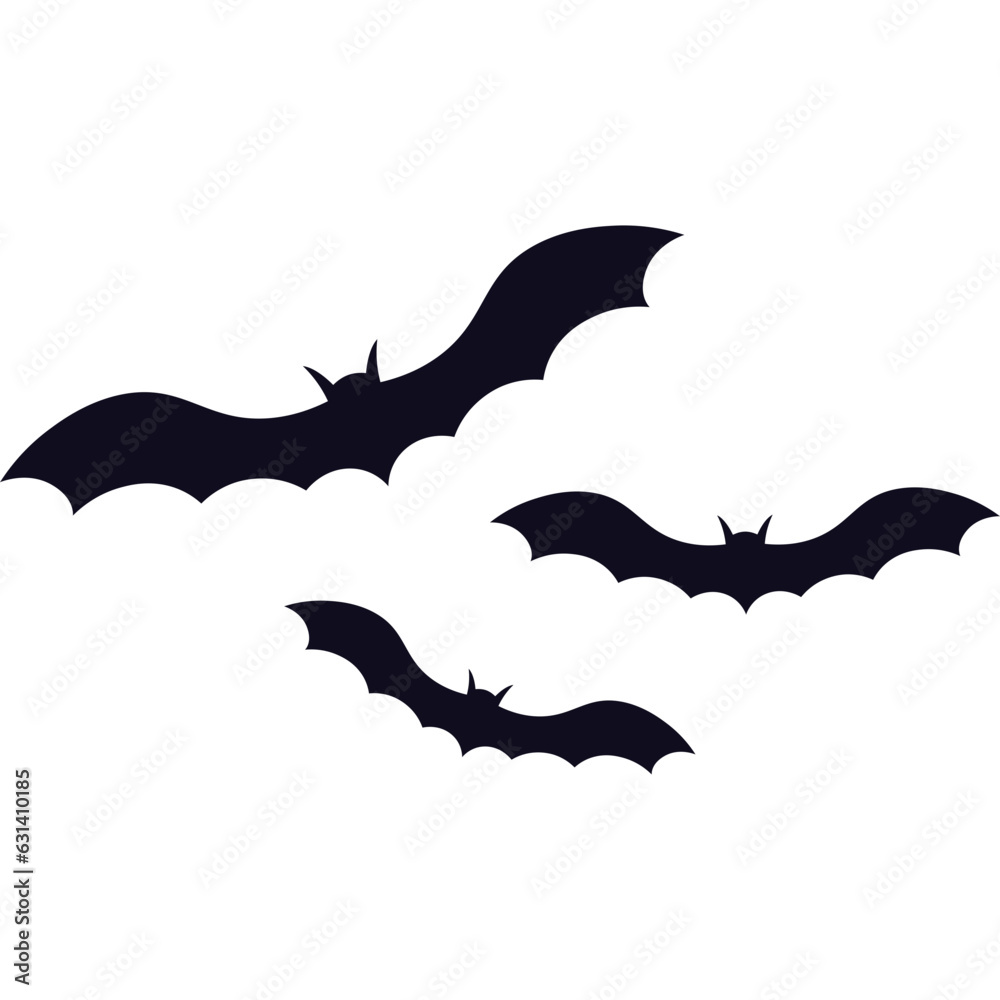 Naklejka premium Halloween Bat Silhouette
