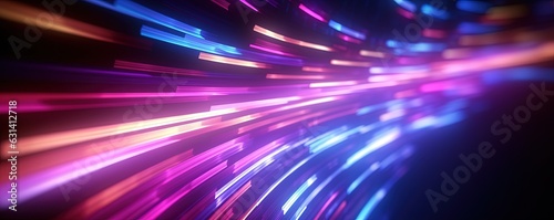 abstract futuristic background with gold PINK blue glowing neon fluid waves techno sound shap Data transfer concept Fantastic wallpaper