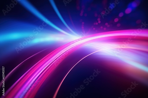 abstract futuristic background with pink blue glowing neon moving high speed wave lines and bokeh lights. Data transfer concept Fantastic wallpaper