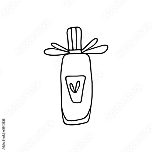 Hand drawn vector illustration perfume.