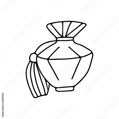 Hand drawn vector illustration perfume.