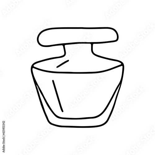 Hand drawn vector illustration perfume.