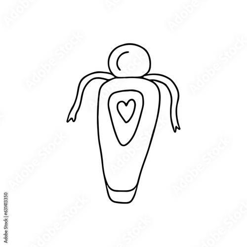 Hand drawn vector illustration perfume.
