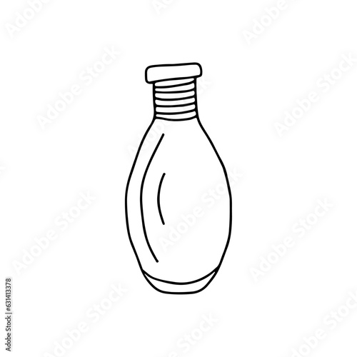 Hand drawn vector illustration perfume.