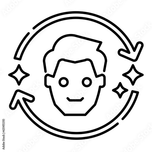 handsome line icon