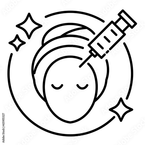 filler face injection line icon