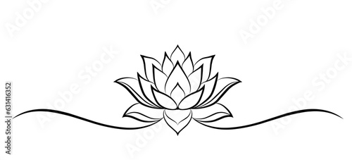 lotus line art
