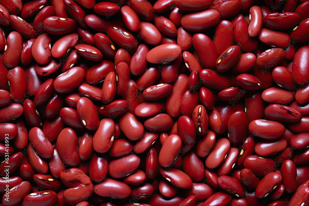 Close up of seeds in natural light. Heap of raw red kidney beans. Colorful organic food background Close up of seeds in natural light. Heap of raw red kidney beans. Colorful organic food background