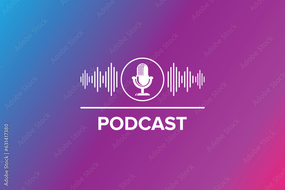 Podcast Sound Audio Wave Podcast Sound Audio Wave